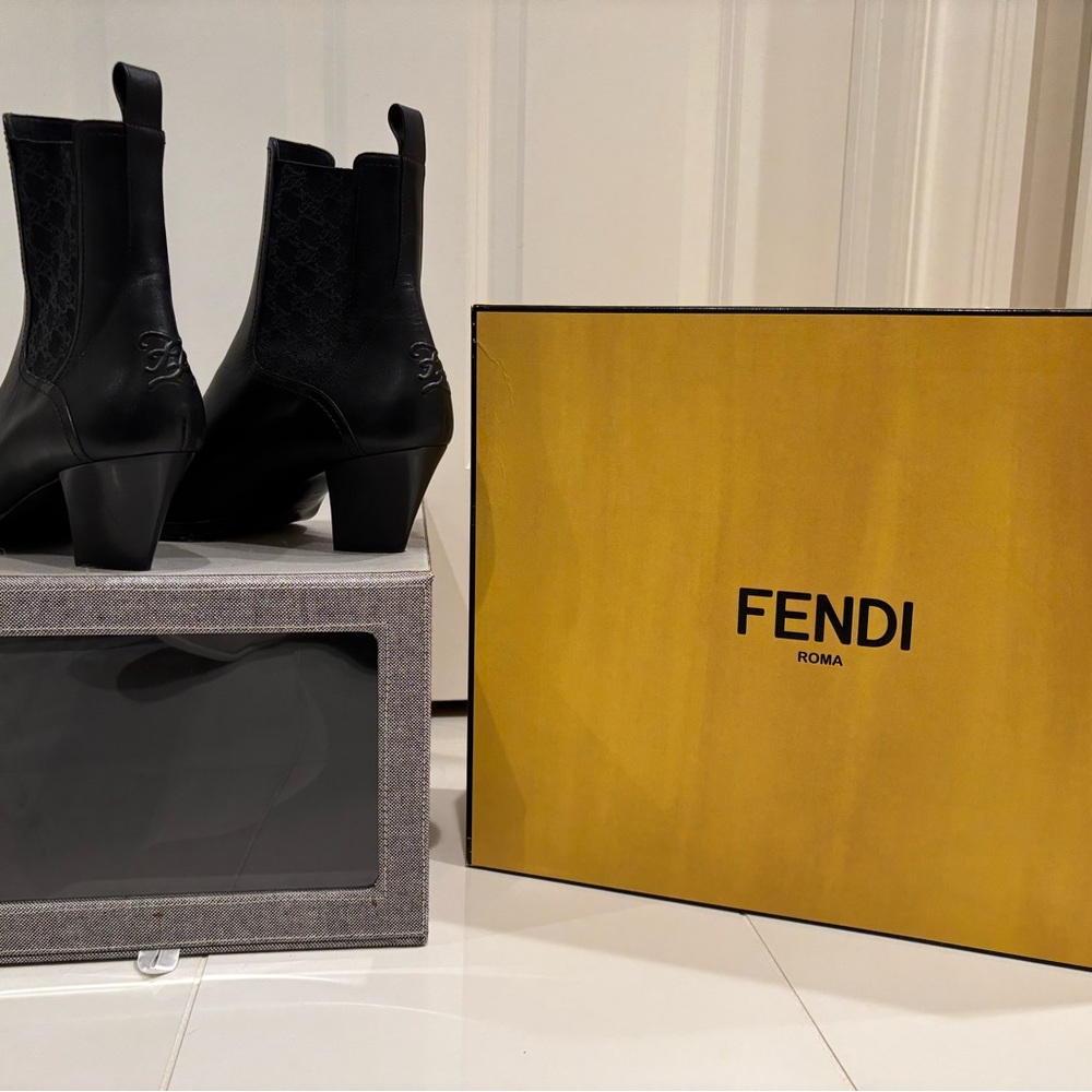 Fendi Black Ankle Boots